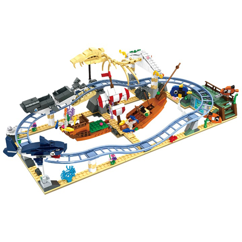 Lego Set Creator - 773 pçs submarino oceano montanha russa