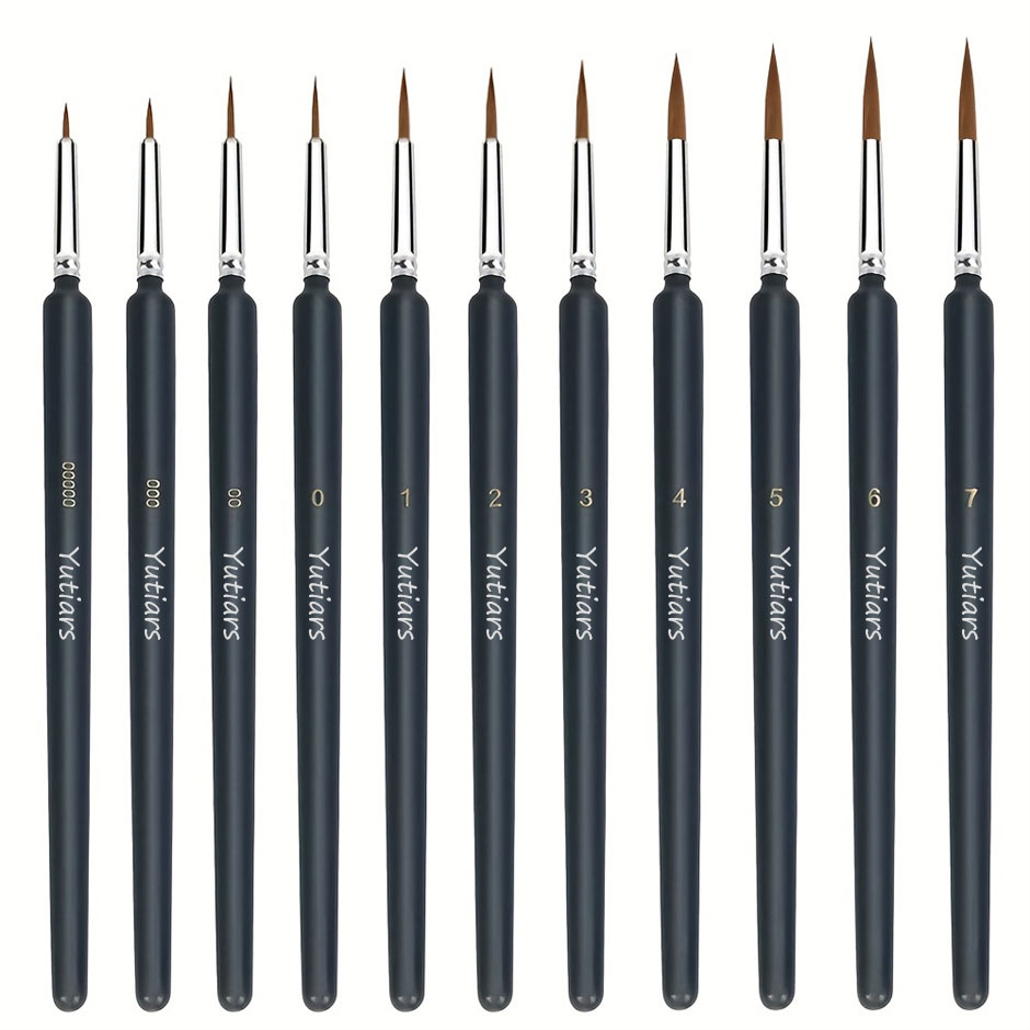 Miniature Painting Set - Conjunto de pincéis em miniatura, 11/22