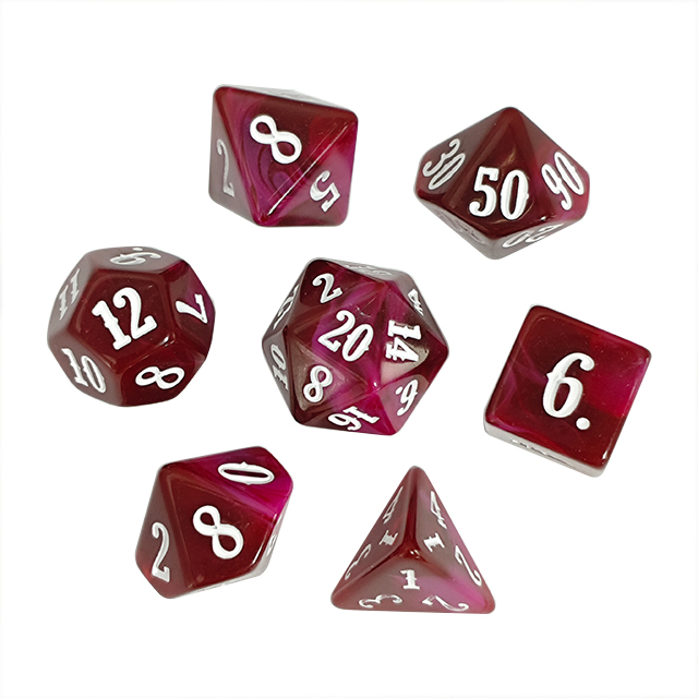 Board Game Digital - Conjunto de Dados de Acrílico Colorido