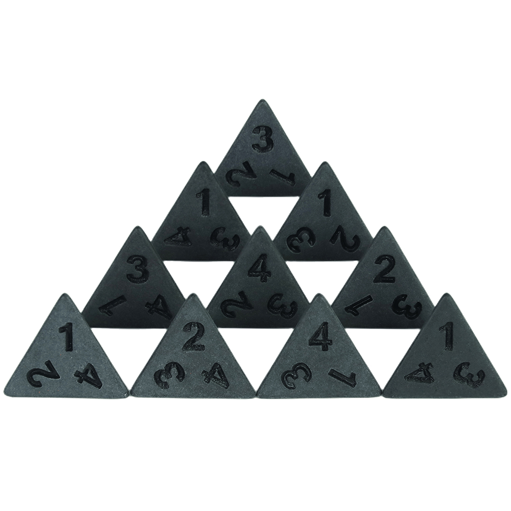 Dados pretos profundos D4, D6, - Board Game Digital avaliação e preço