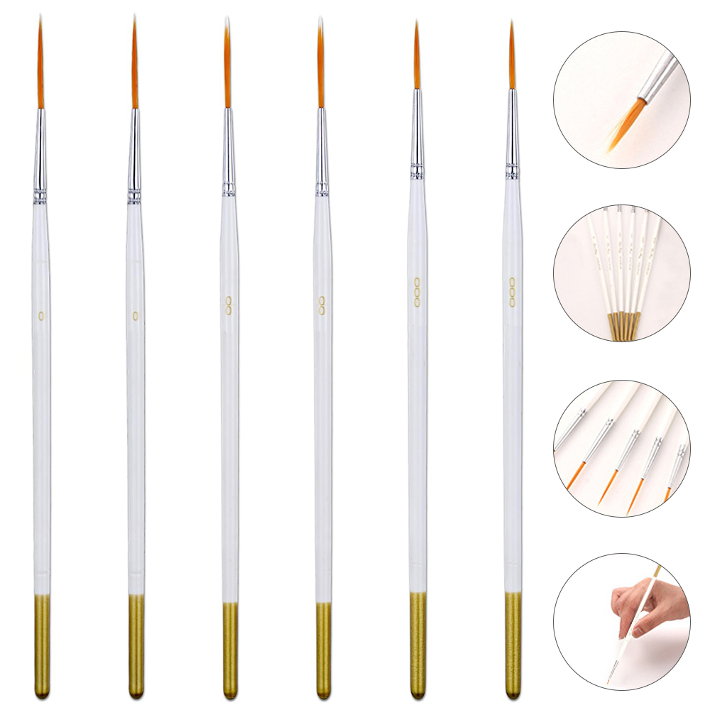 6 pçs/set Escrita Pincéis Pint - Miniature Painting Set avaliação e preço