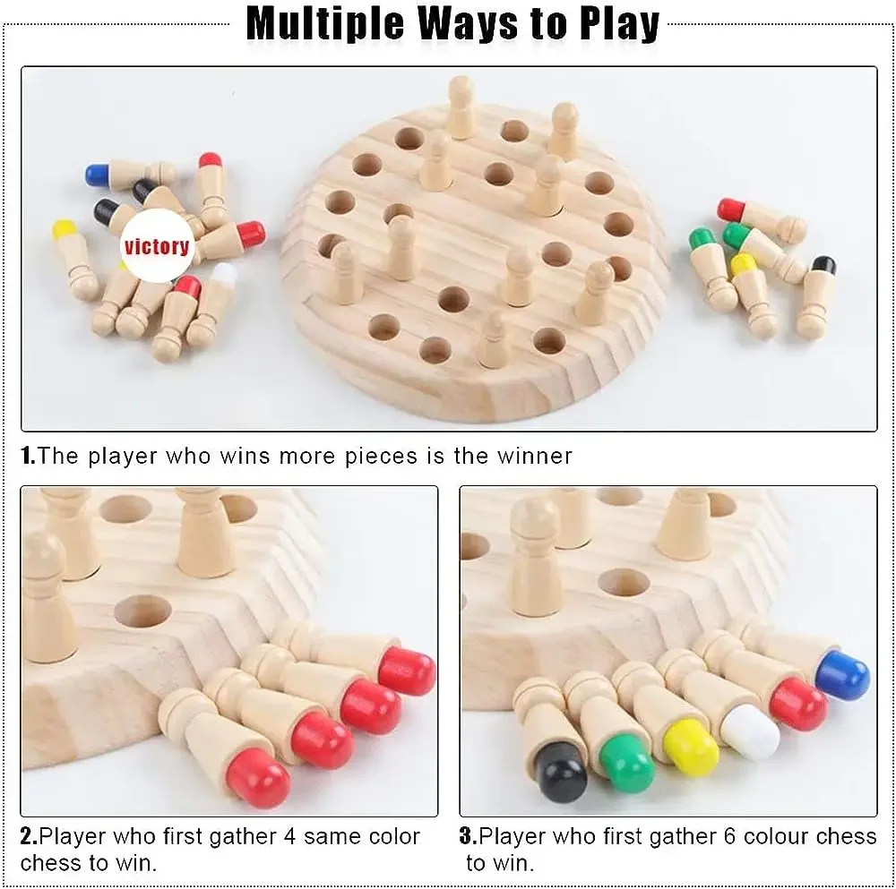 1PC Jogo de Memória de Madeira - Board Game Of Life avaliação e preço