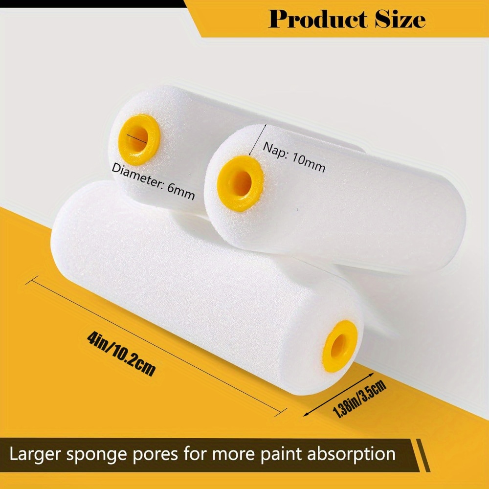 10 pçs esponja rolo de pintura - Miniature Painting Set avaliação e preço