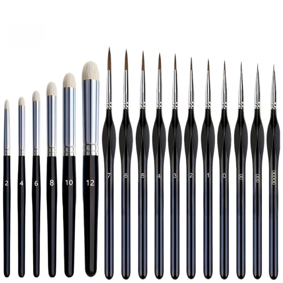 Conjunto de Pincéis de Pintura - Miniature Painting Set avaliação e preço