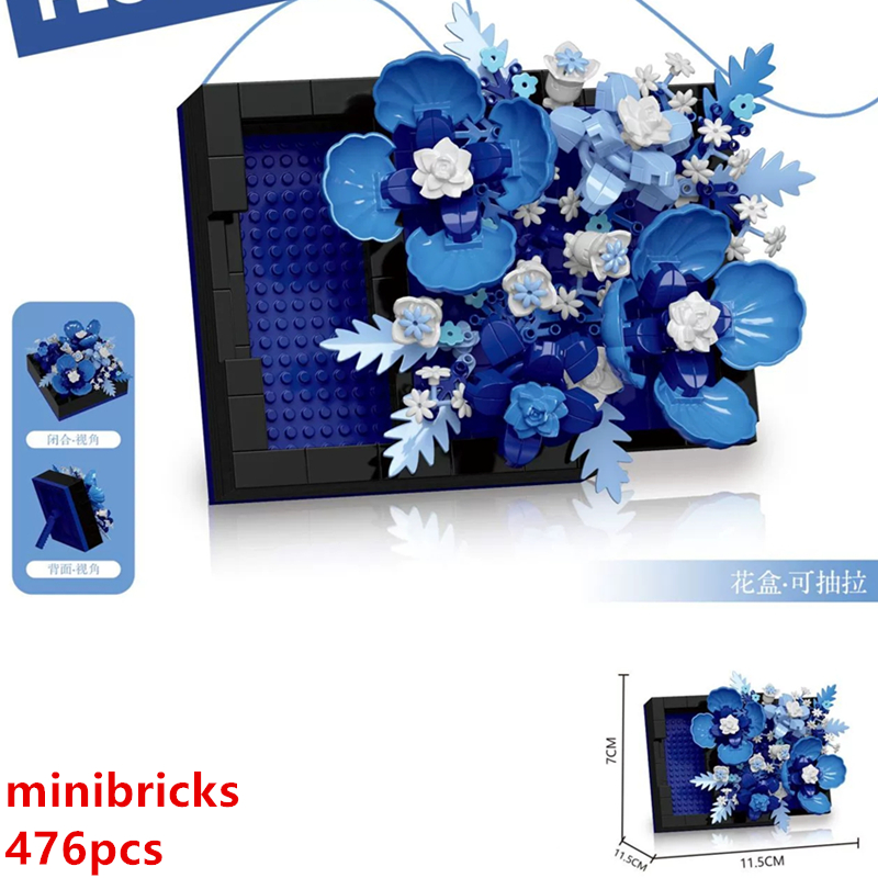Diy 3d famoso rosa hibisco ete - Lego Set Creator avaliação e preço